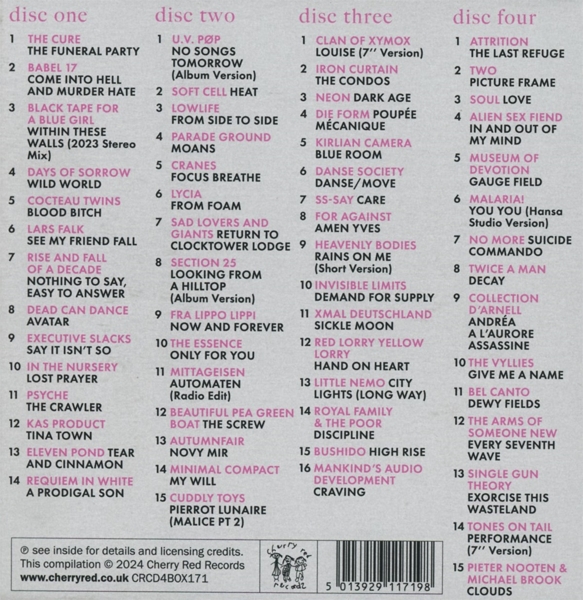 No Songs Tomorrow-Darkwave 1981-1990 (4CD Box) 1