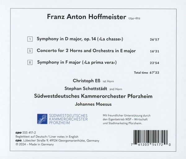 Concerto for 2 Horns · 2 Symphonies 1
