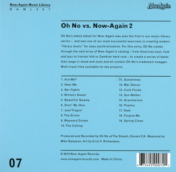 Oh No Vs. Now Again II 1