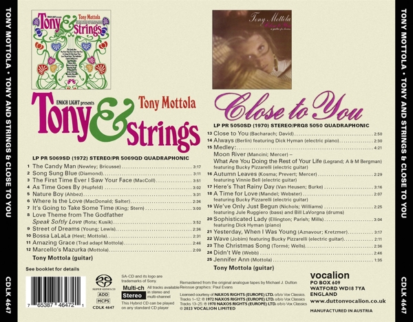 Tony and Strings/ Close to You 1