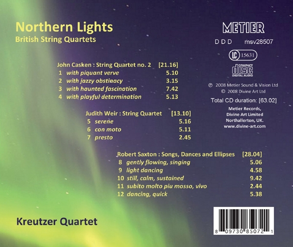 Northern Lights-British String Quartets 1