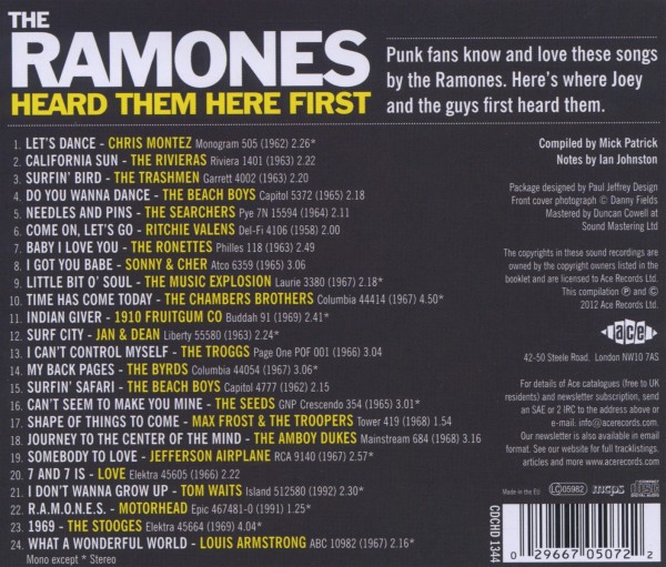 The Ramones Heard Them Here First 1