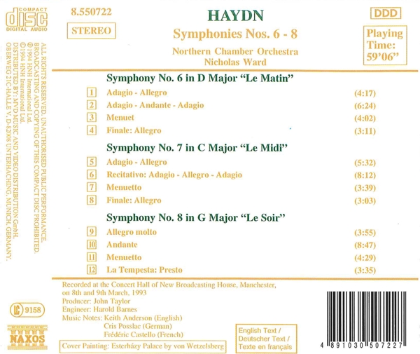 Sinfonien 6+ 7+ 8 1
