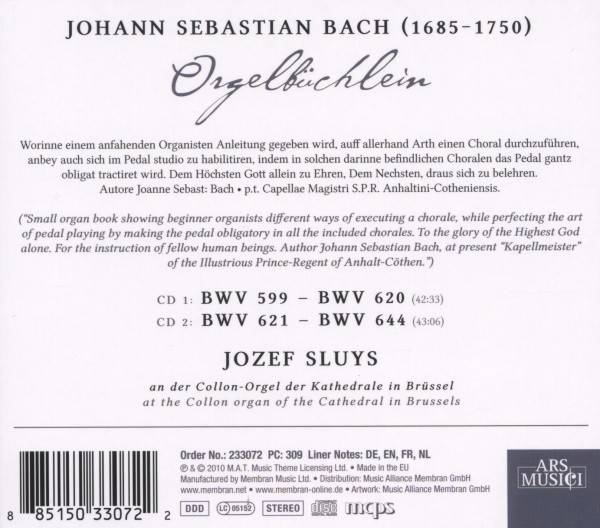 Orgelbüchlein BWV 599-644 1