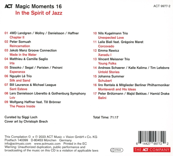 Magic Moments 16-In The Spirit Of Jazz (Digipak) 1
