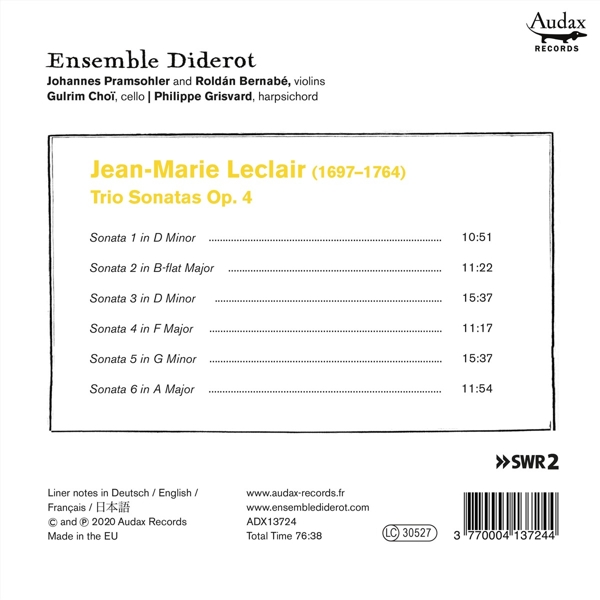 Triosonaten op.4 1