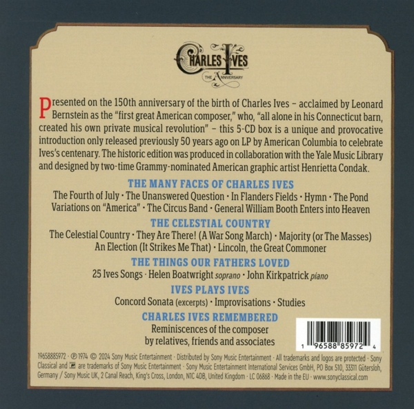 Charles Ives - The Anniversary Edition 1