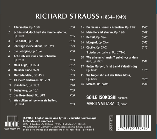 Isokoski singt Strauss 1