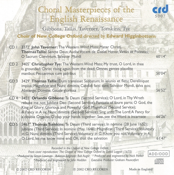 Choral Masterpieces Of The Eng 1