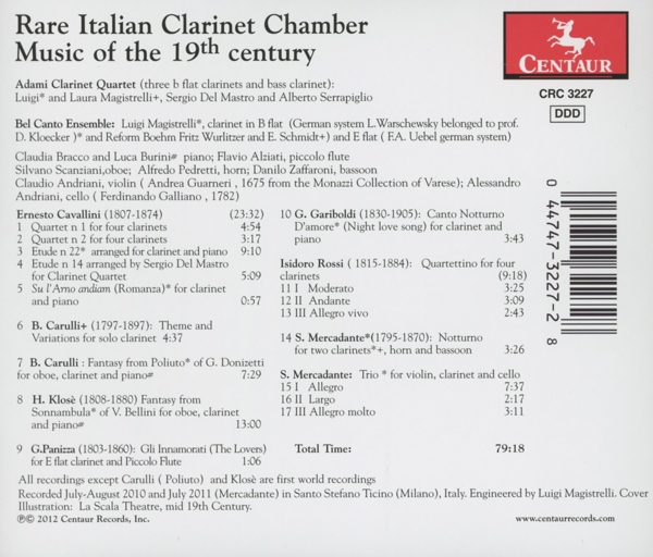 Italienische Klarinettenmusik des 19.Jh. 1
