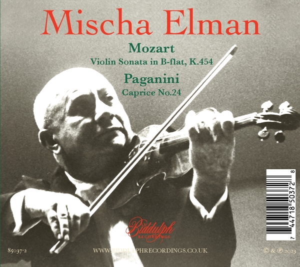 Misha Elman plays Mozart & Paganini 1