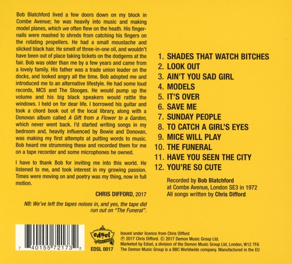 Let\'s Be Combe Avenue...Demos, 1972 1