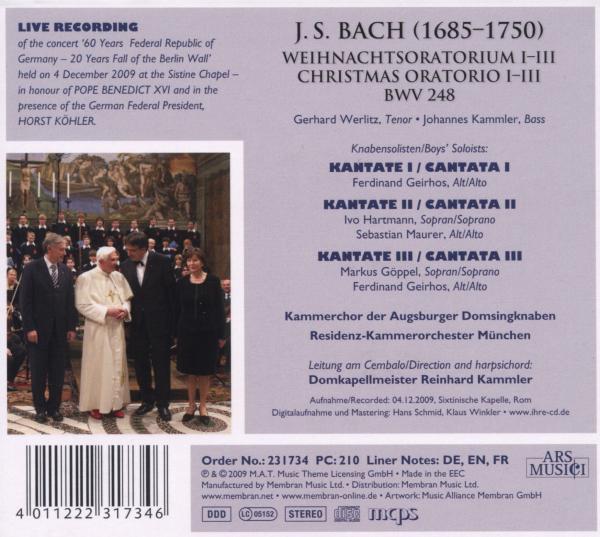 Weihnachtsoratorium I-III BWV 248 1