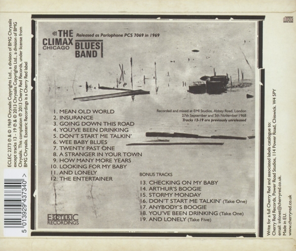 Climax Chicago Blues Band ~ Remastered & Expanded 1