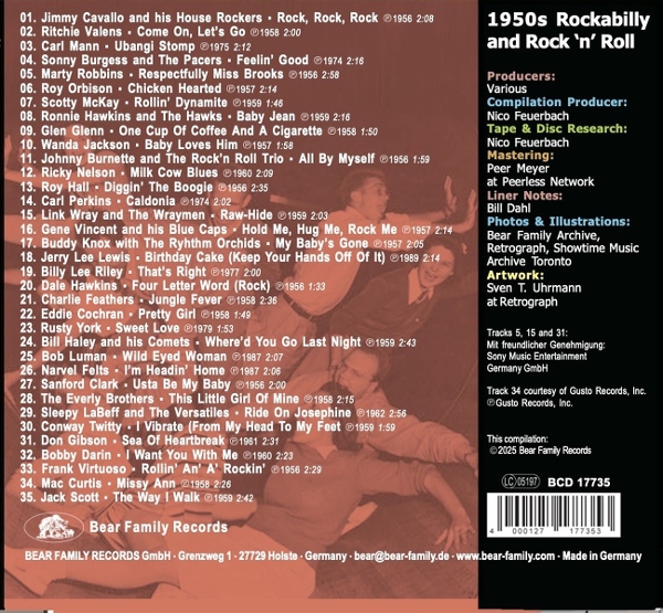 Bear Family Records Rocks Vol.2 (CD) 1