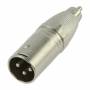 Knig Onstage - Xlr-adapter Xlr 3-pol. Stecker - Rca Male Silber