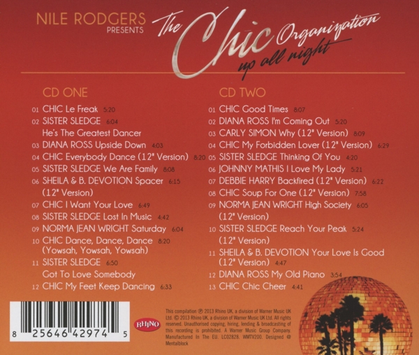Nile Rodgers Pres.The Chic Organization:Up All Nig 1
