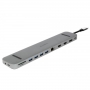 Plusonic - Plusonic USB-C Docking Adapter/Hub 9in1 with HDMI/DP/LAN/USB