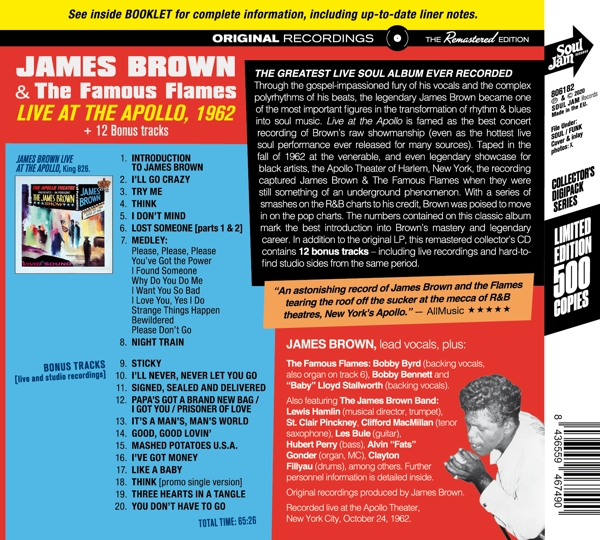 Live At The Apollo, 1962+ 12 Bonustracks 1
