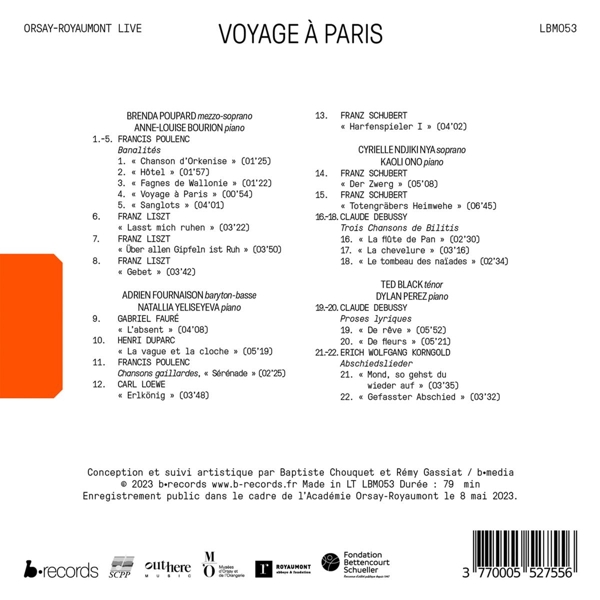 Voyage à Paris (Live-Aufn.) 1
