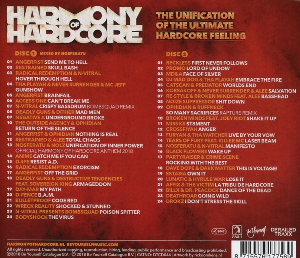 Harmony Of Hardcore 2018 1