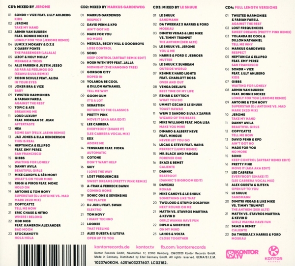 Kontor Top Of The Clubs Vol.85 1