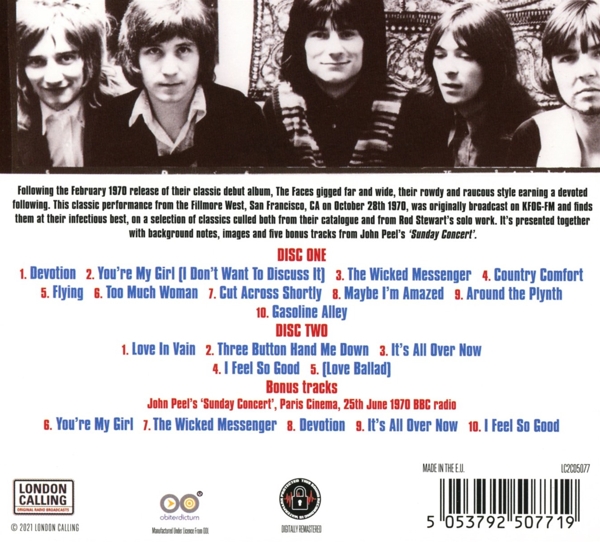 Live At The Fillmore 1970 (2CD-Digipak) 1