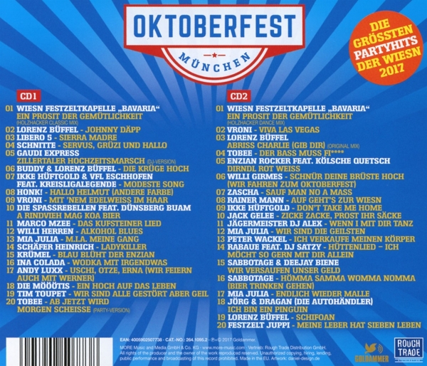 Oktoberfest München-Größte Wiesn Partyhits 2017 1