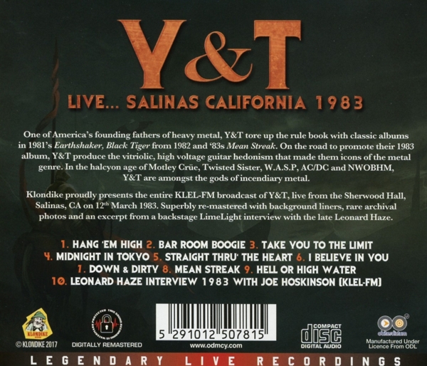 Live...Salinas California 1983 1