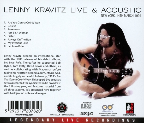 Live & Acoustic-New York, 14th March 1994 1