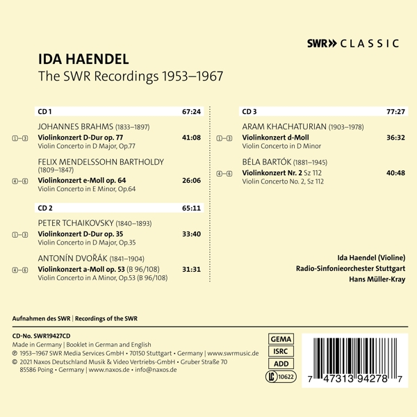 Ida Haendel spielt Violinkonzerte 1