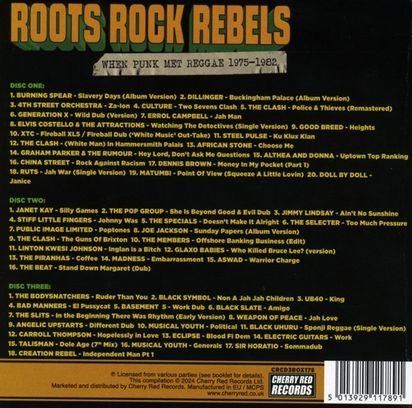Roots Rock Rebels-When Punk Met Reggae 1975-1982 1