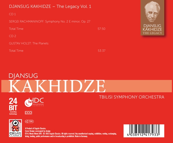 Djansug Kakhidze The Legacy, Vol.1 1