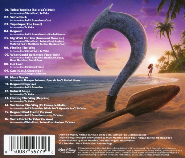 Vaiana 2 Soundtrack (englische Vers.) 1