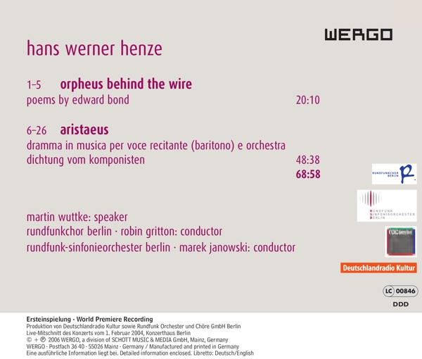 Aristaeus/ Orpheus behind the Wire 1