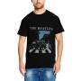 Beatles (the) -Abbey Road & Logo (t-shirt Unisex - The Beatles Men's Premium Tee: Abbey Road & Logo (large)