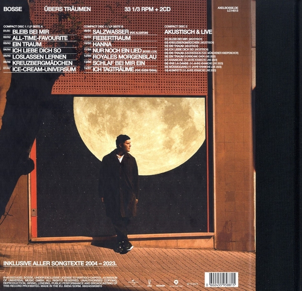 Übers Träumen (ltd. Premium Hardcoverbook 1LP+ 2CD) 1