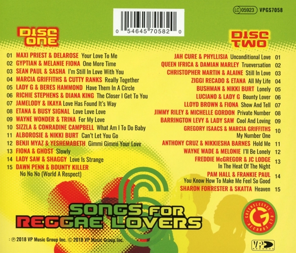 Songs For Reggae Lovers Vol.6 (2cd-set) 1