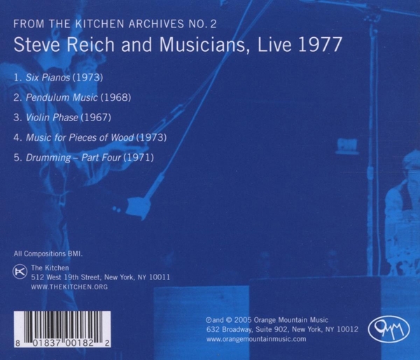 Steve Reich and Musicians, Live 1977 1