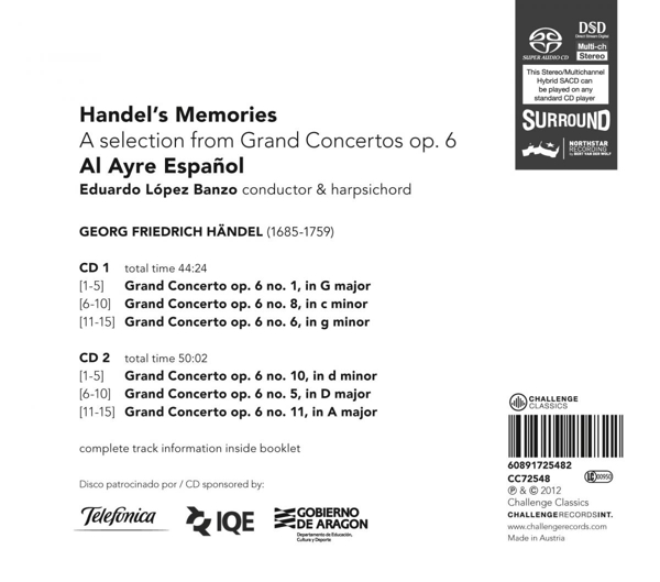 Handel\'s Memories:Grand Concerto op.6 1