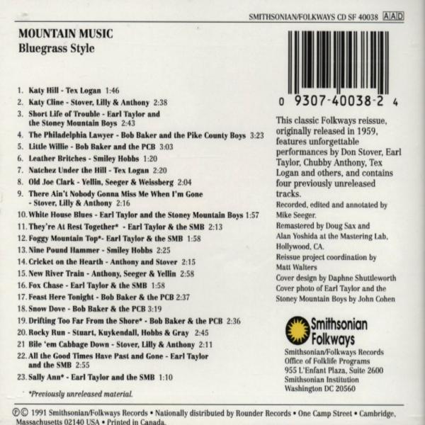 Mountain Music Bluegrass Style 1