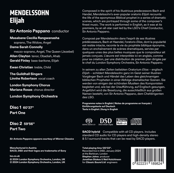 Rangwanasha/ Connolly/ Finley/ Pappano/ LSO 1