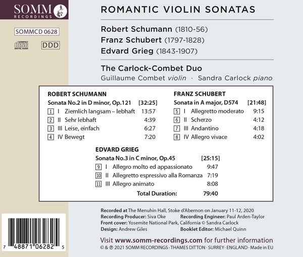 Romantic Violin Sonatas 1