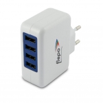  "Flepo-adaptateur secteur USB 4 voies 100V/240V-4A (NT-USB-104)-Flepo-Accessories"