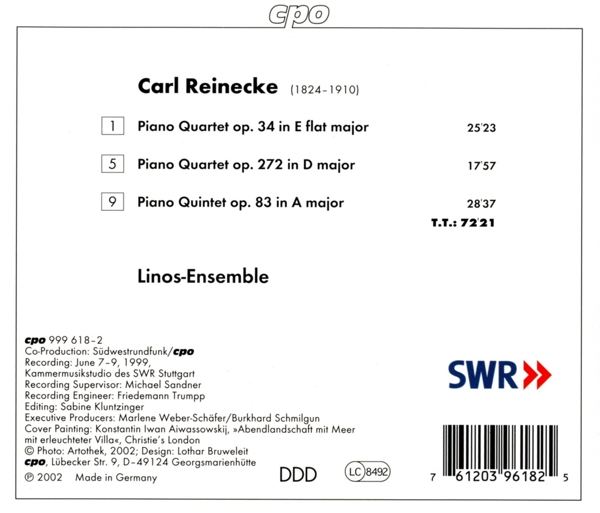 Klavierquartette op.34 & op.272 1