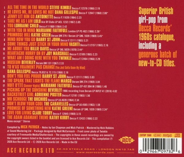 Dont Blow You Cool! More 60s Girls From UK Decca 1