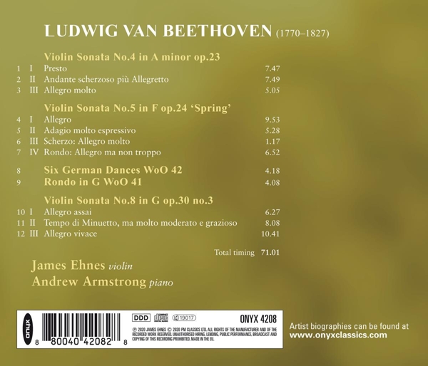 Violinsonaten 4, 5 & 8/ Rondo WoO 41/ 6 Deutsche 1