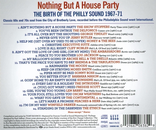 Nothing But A House Party-Birth Of Philly Sound 1