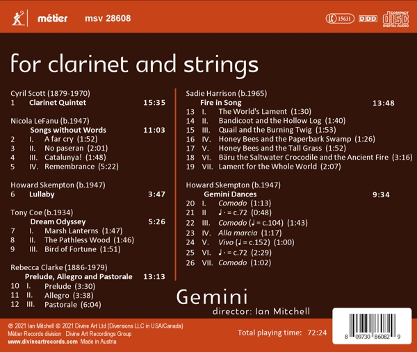 For Clarinet and Strings 1