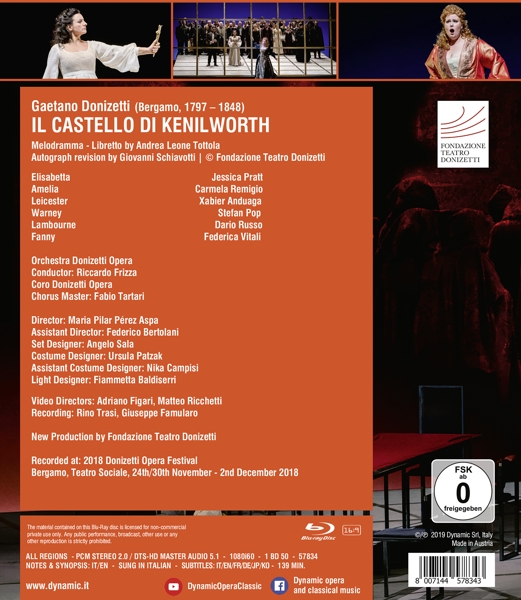 Pratt/ Remigio/ Frizza/ Orchestra Donizetti Opera 1